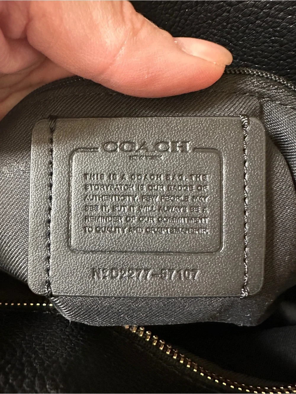Coach Black Turnlock Leather Tote 27 with Gold Chain Handles